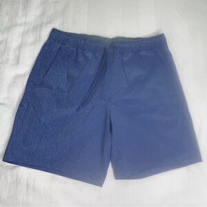 Eddie Bauer Pull on Shorts NWT Men’s Large Blue Back Zipper Pocket EMS1609S
